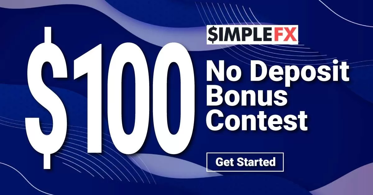 SimpleFX $100 No Deposit Bitcoin (BTC) Bonus Win